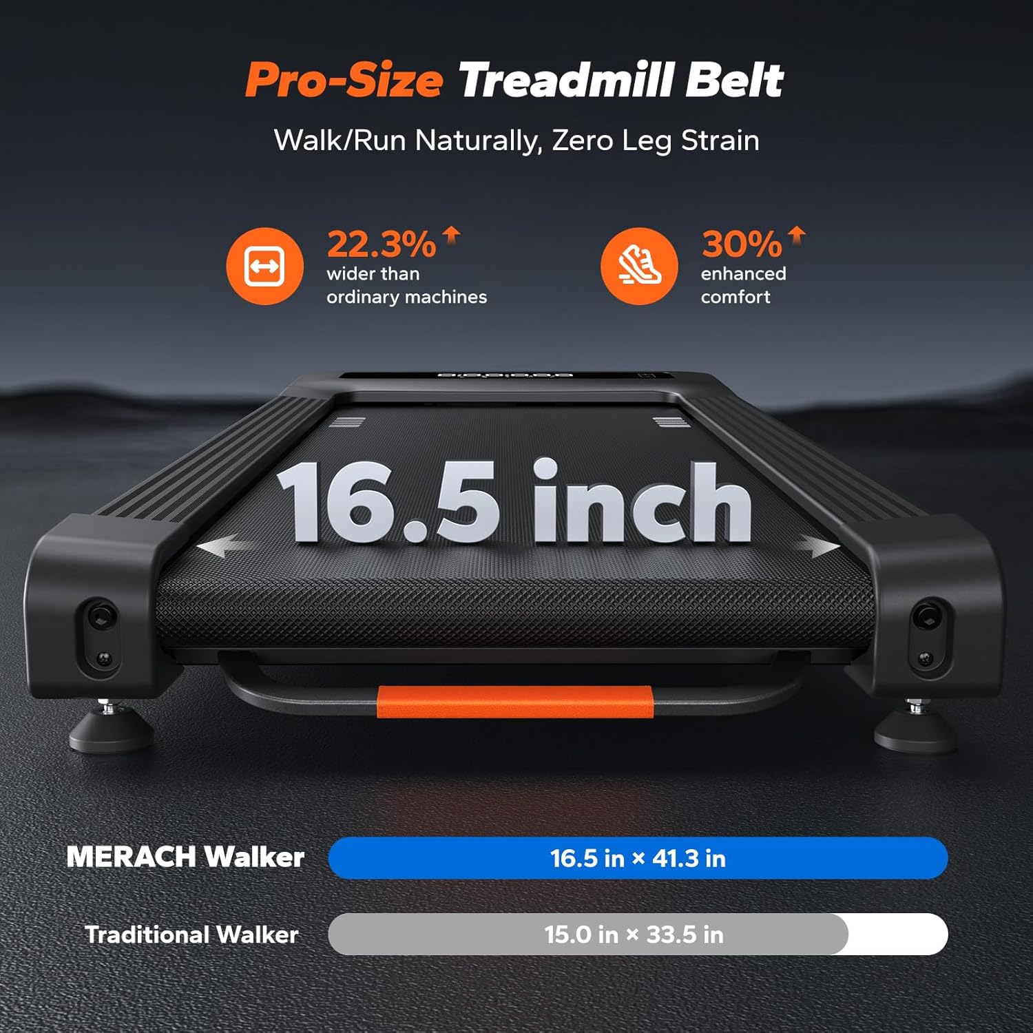 NovaWalk W50 Under Desk Walking Pad with 12% Auto Incline