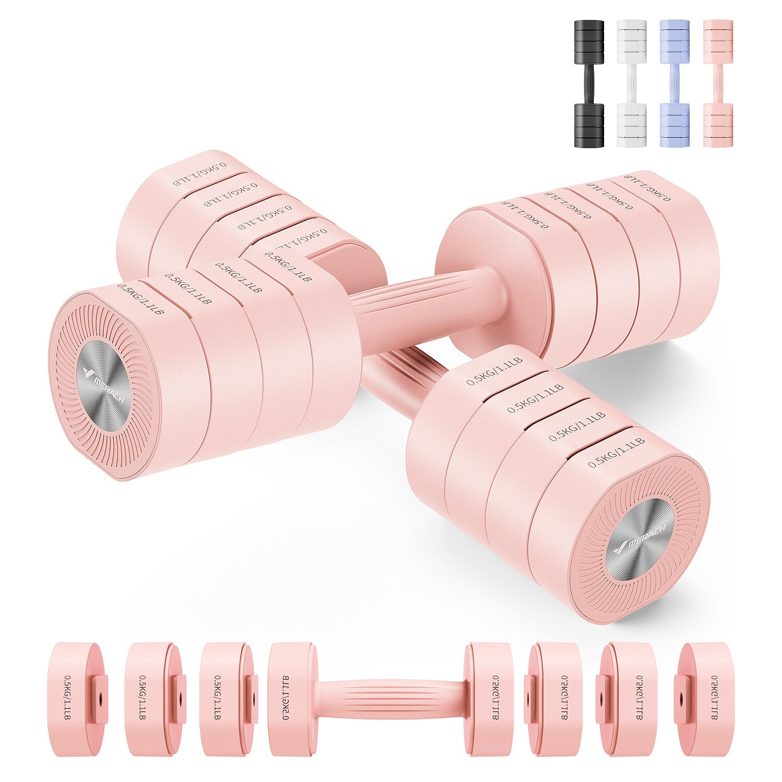 2444 Adjustable Dumbbell 4kg Set for Home Gym