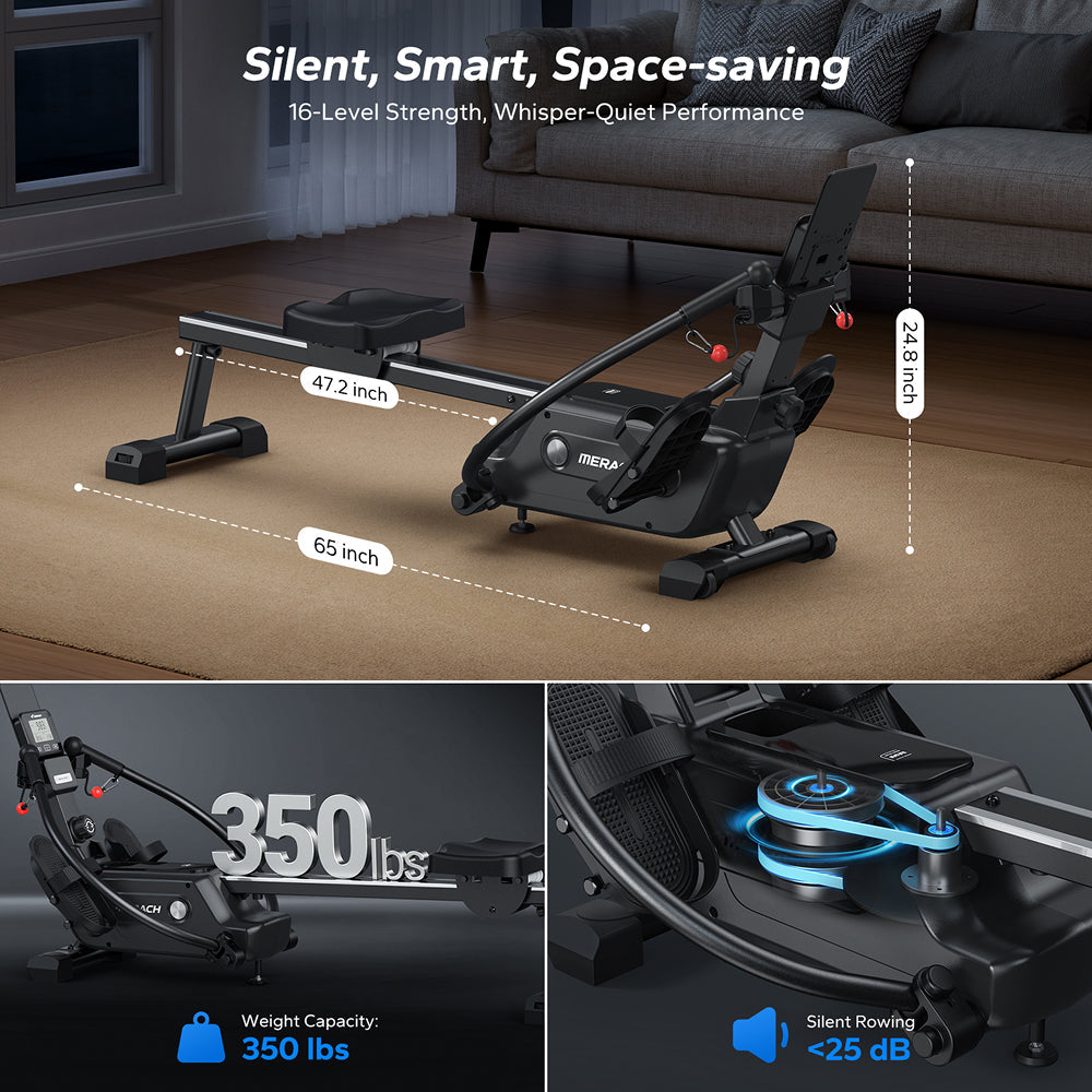 NovaRow RS3 Double-Scull Magnetic Rowing Machine
