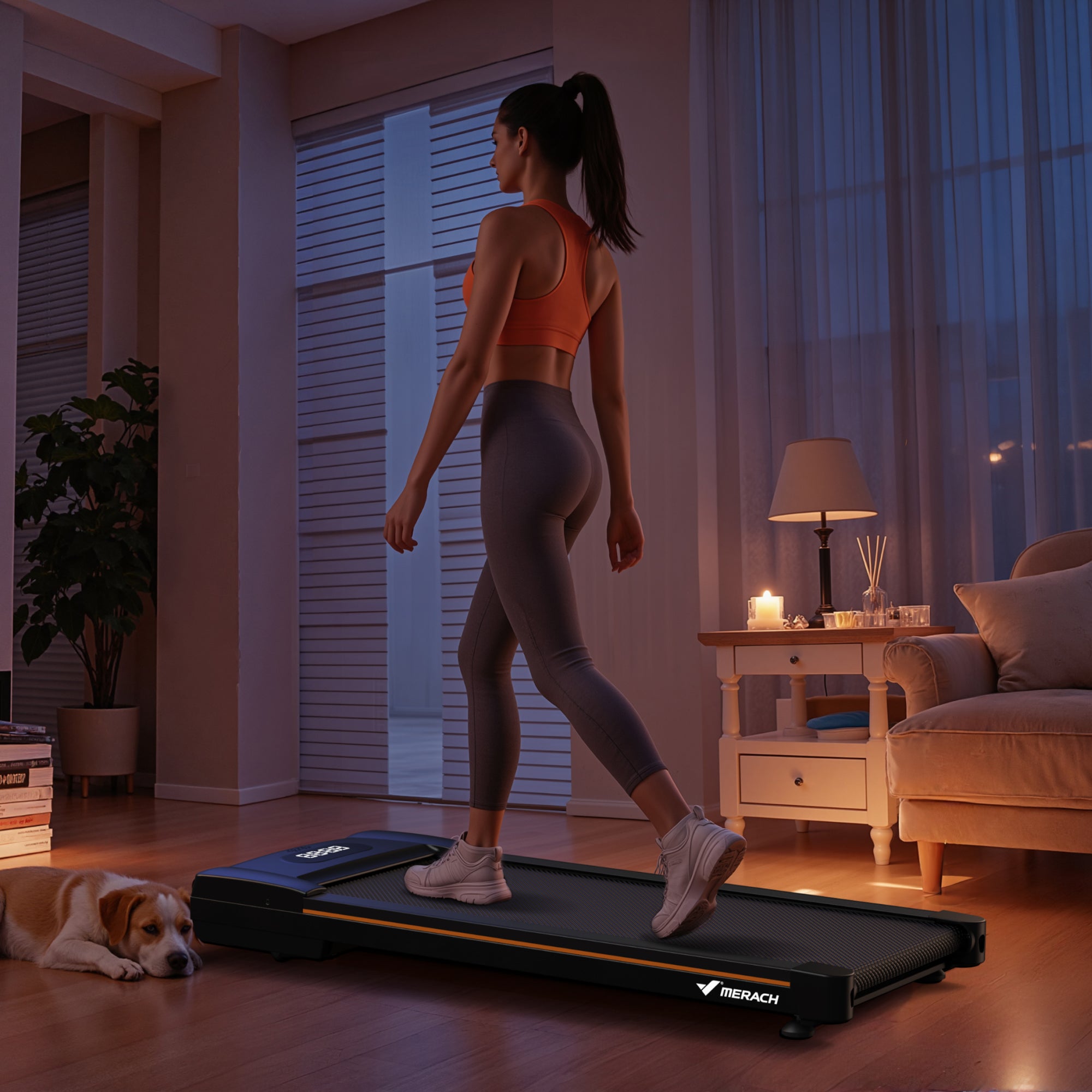 W50 Lite Walking Pad Under Desk Treadmill with 10% Auto Incline