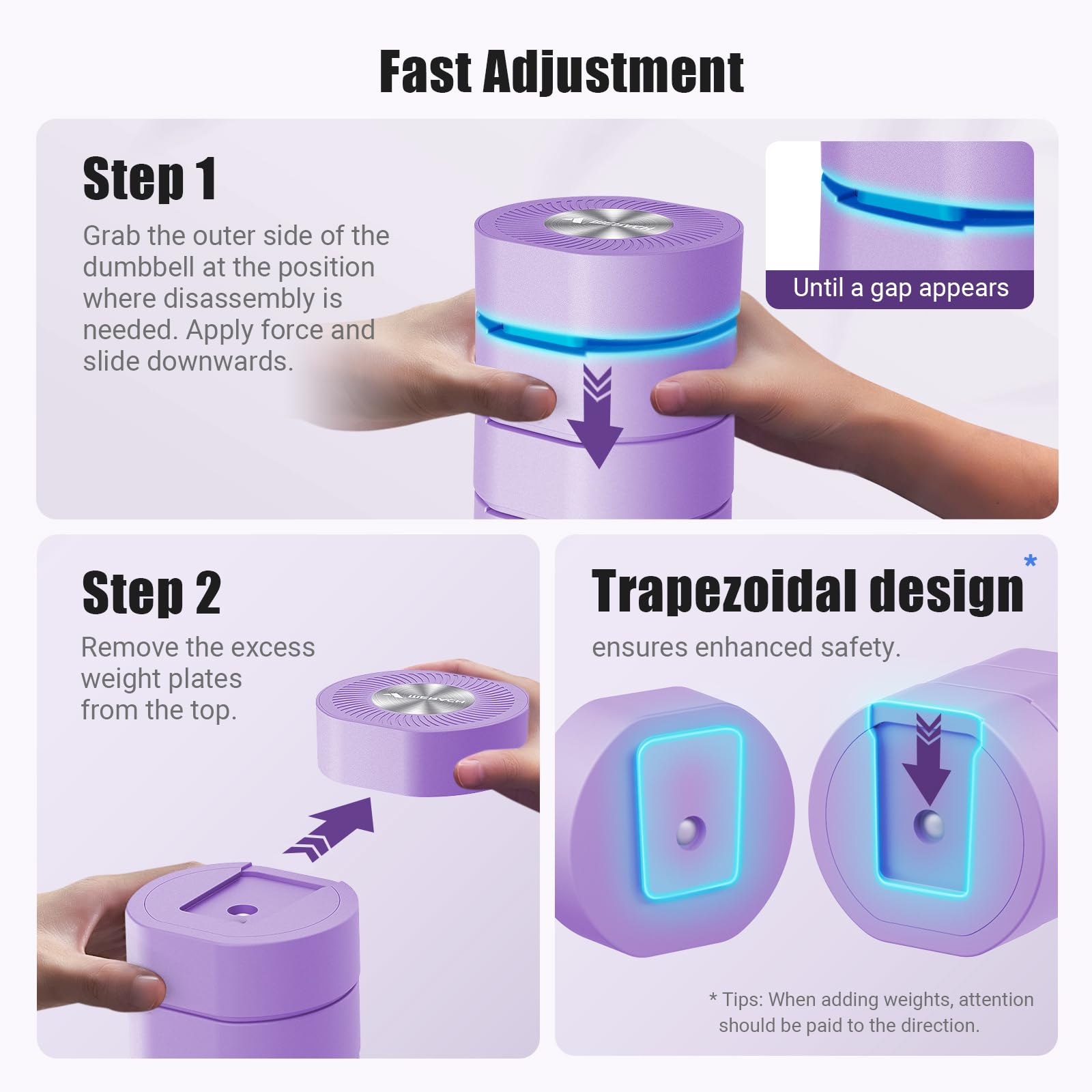 2444 Adjustable Dumbbell 4kg Set for Home Gym