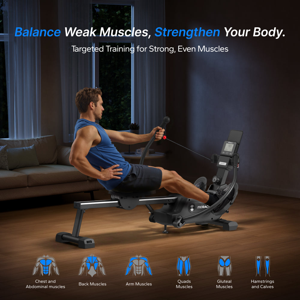 NovaRow RS3 Double-Scull Magnetic Rowing Machine