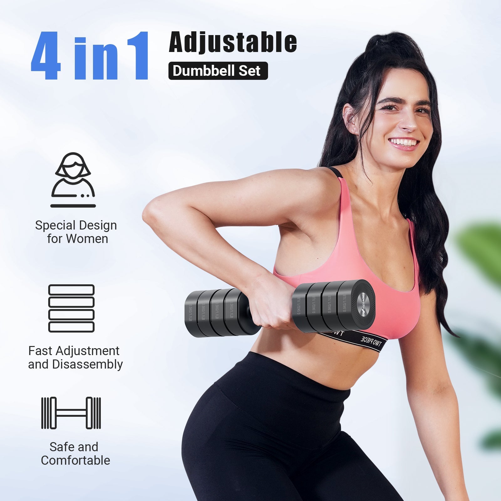 2444 Adjustable Dumbbell 4kg Set for Home Gym