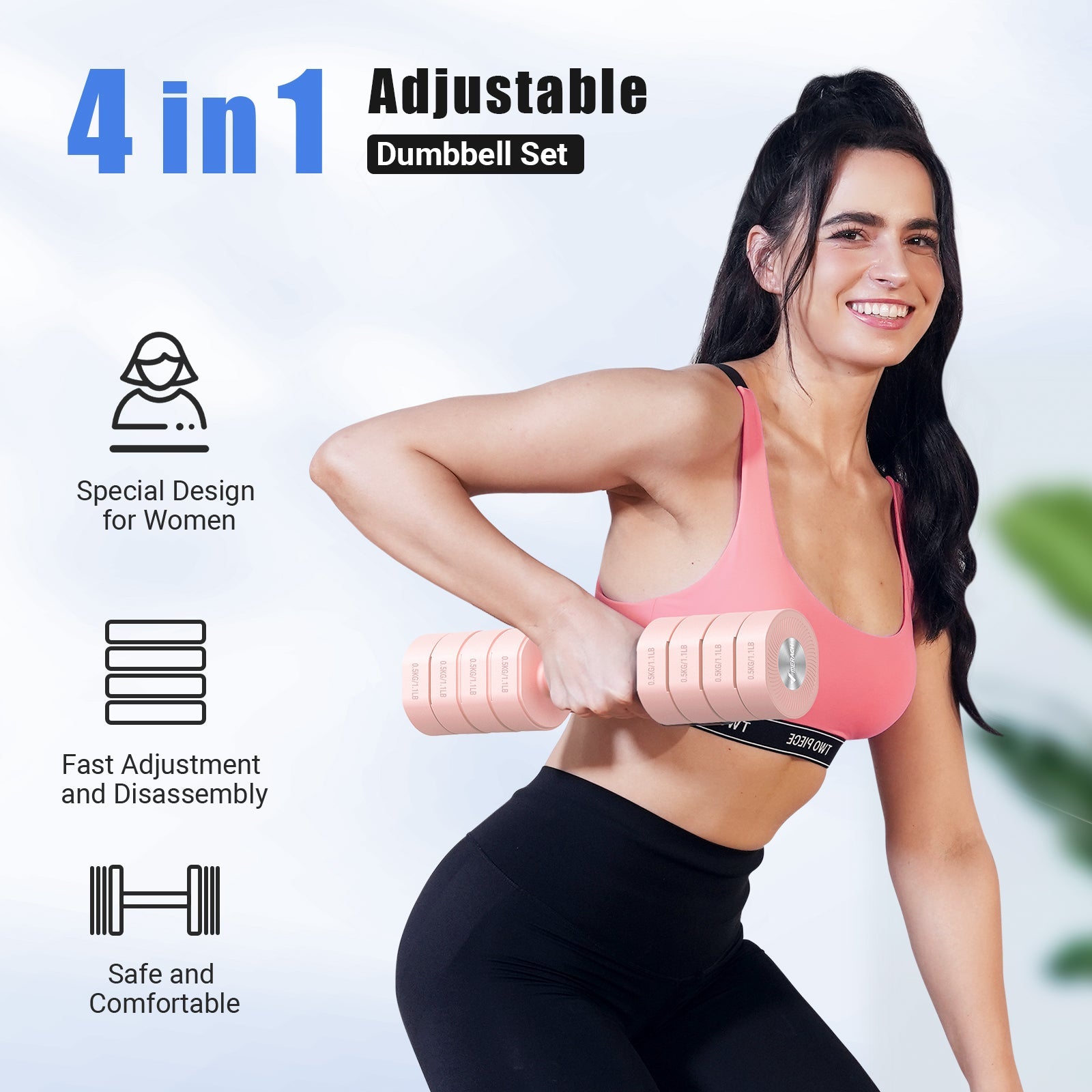 2444 Adjustable Dumbbell 4kg Set for Home Gym