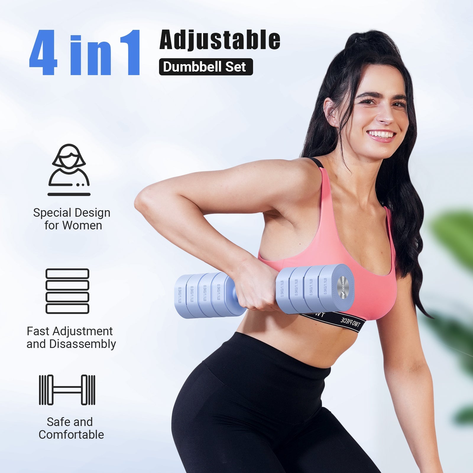 2444 Adjustable Dumbbell 4kg Set for Home Gym