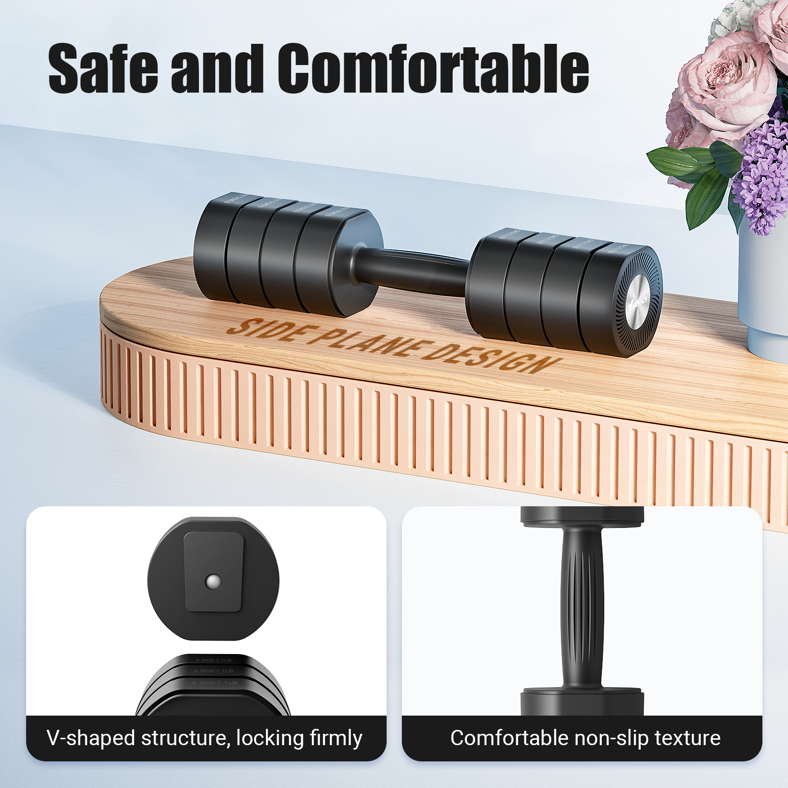 2444 Adjustable Dumbbell 4kg Set for Home Gym