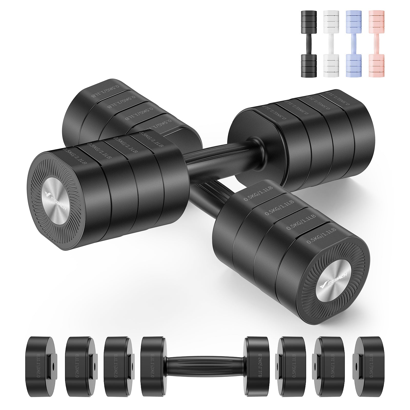 2444 Adjustable Dumbbell 4kg Set for Home Gym