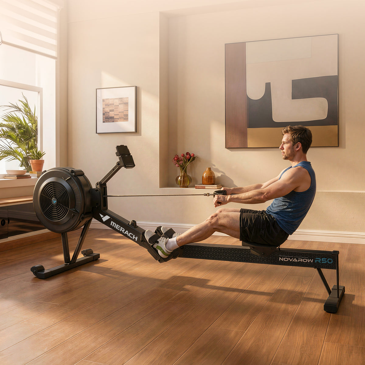 NovaRow R50 Pro air rowing machine