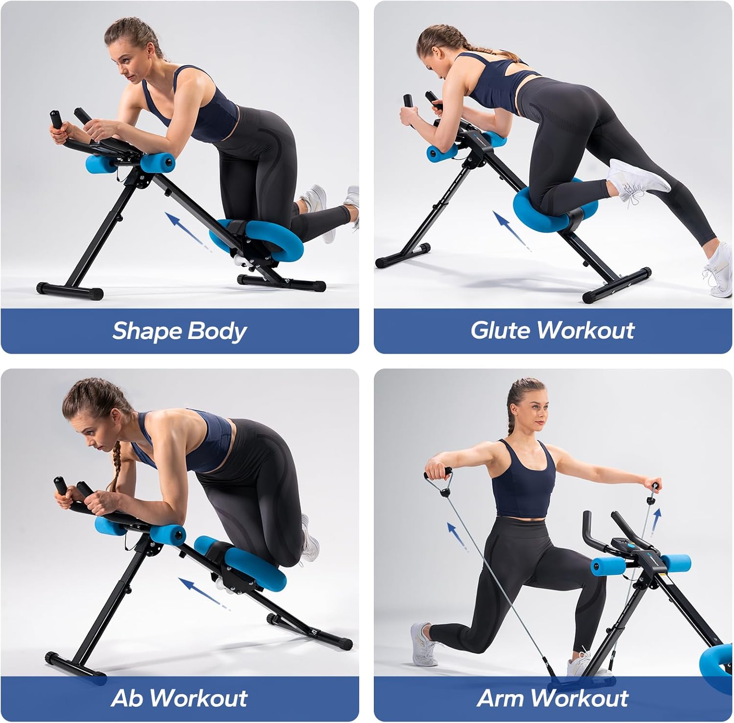 2314 Foldable Adjustable Ab Trainer Machine for Home Use