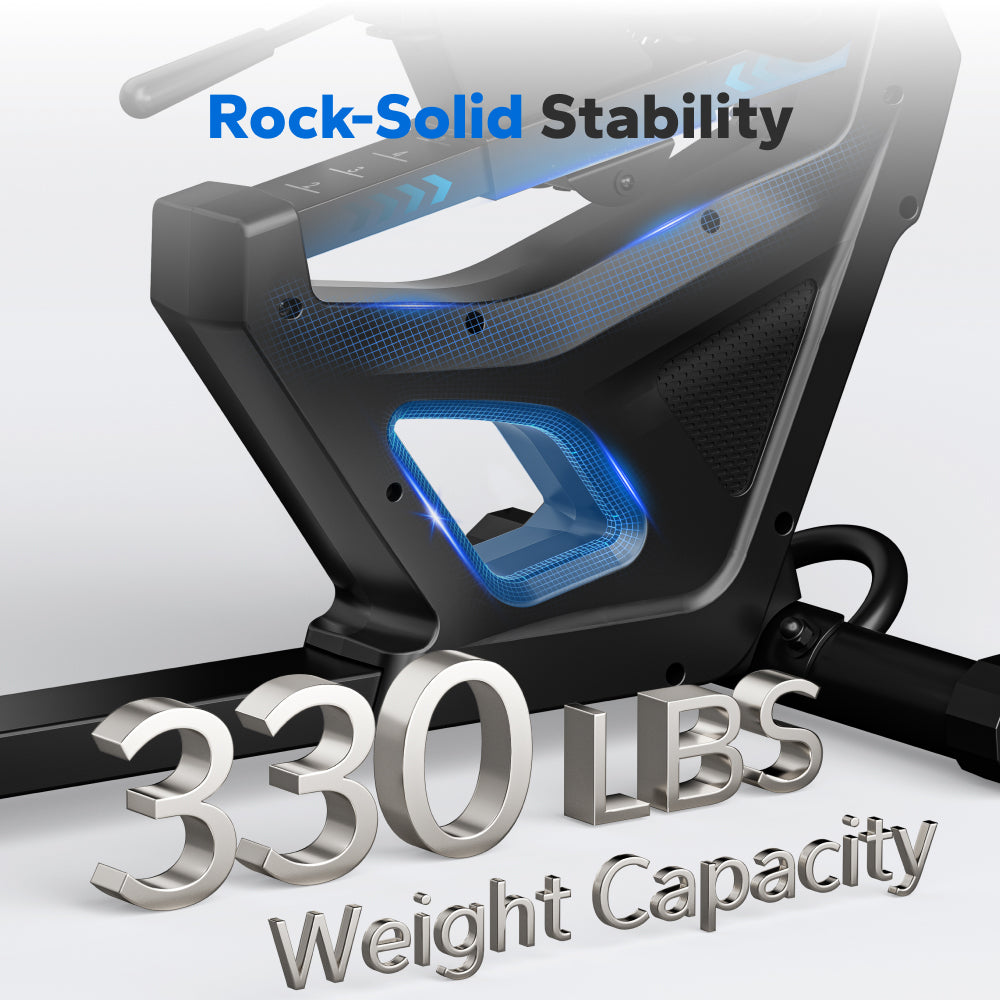 S19 Pro Recumbent Exercise Bike with 8-Level Magnetic Resistance for Home Use