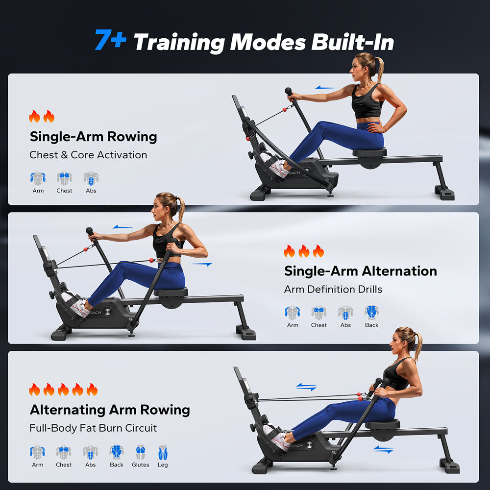 NovaRow RS3 Double-Scull Magnetic Rowing Machine