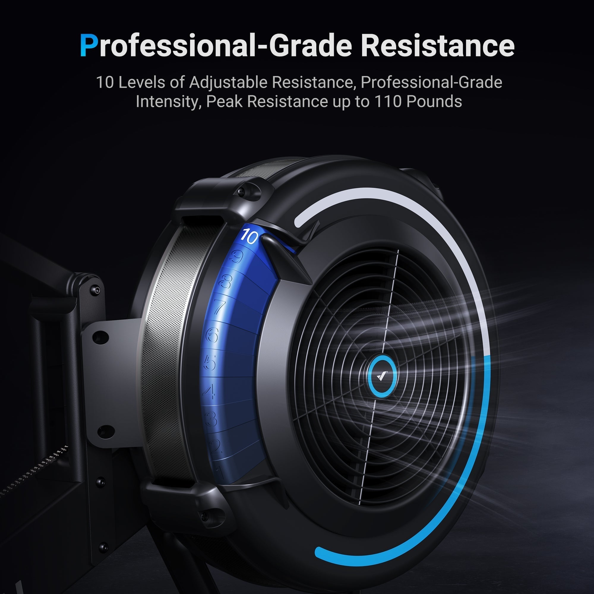 folding air rowing machine 