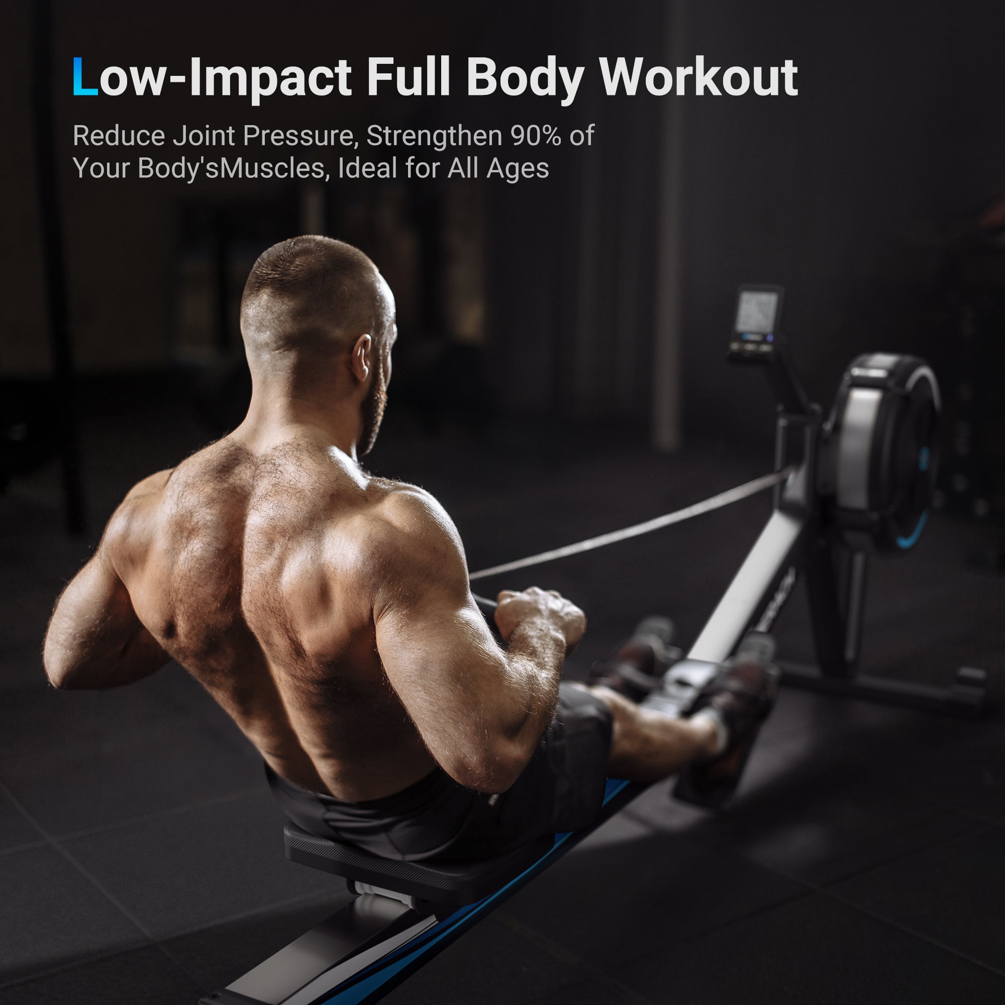 foldable air rowing machine