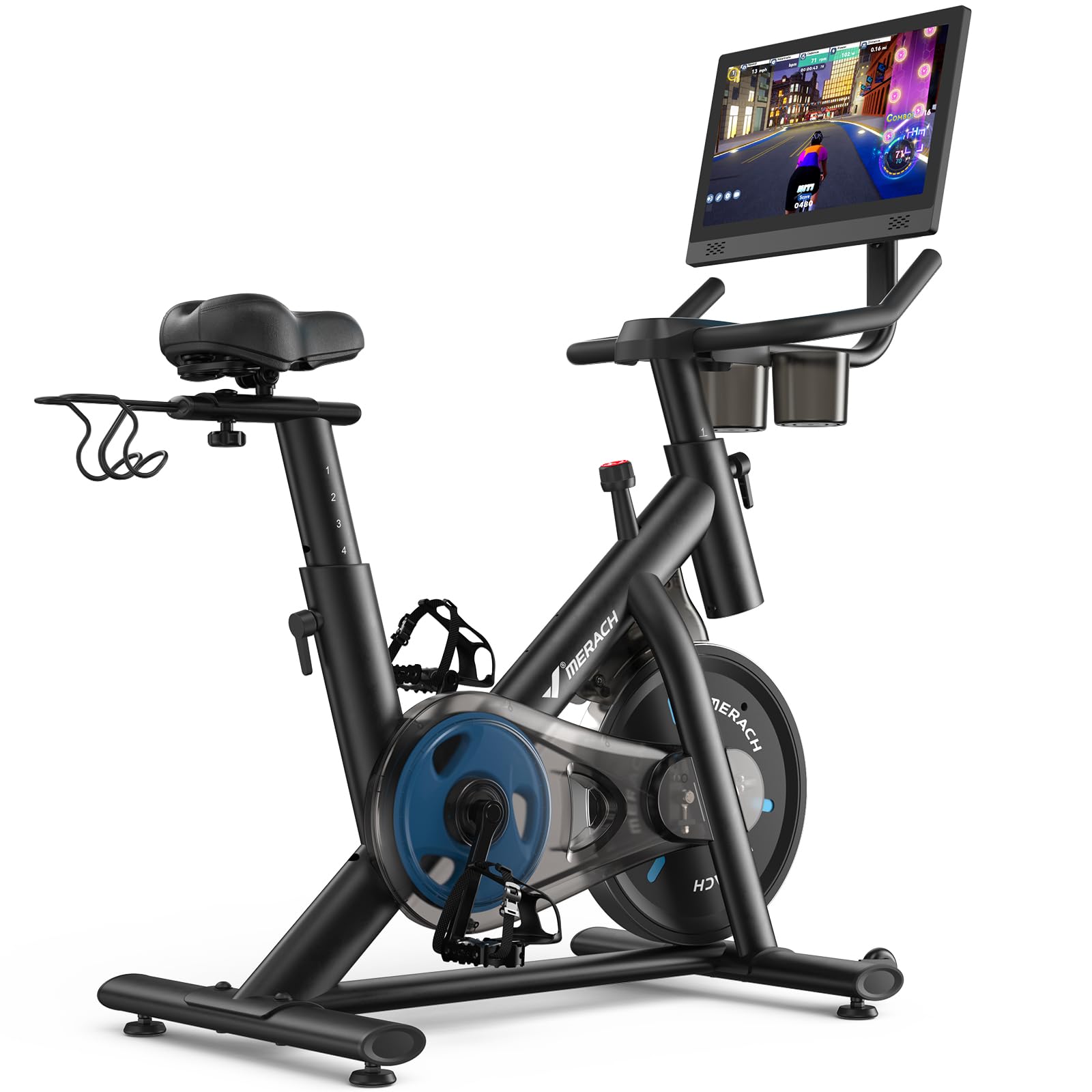 S26 Aura Magnetic Exercise Bike with Rotating 15.6" HD Screen for Home Use