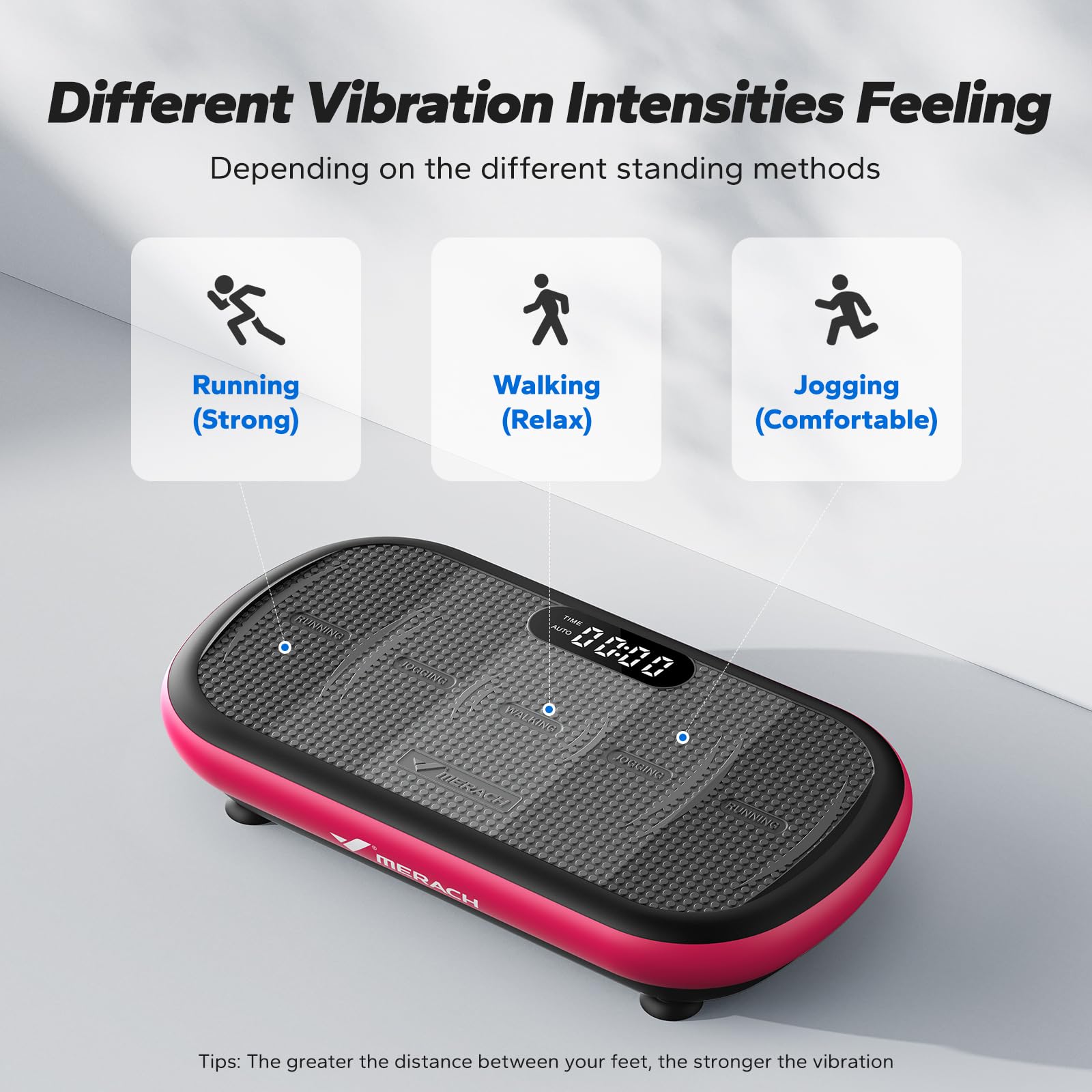 CV40 Vibration Plate with 440lb Capacity for Home Gym