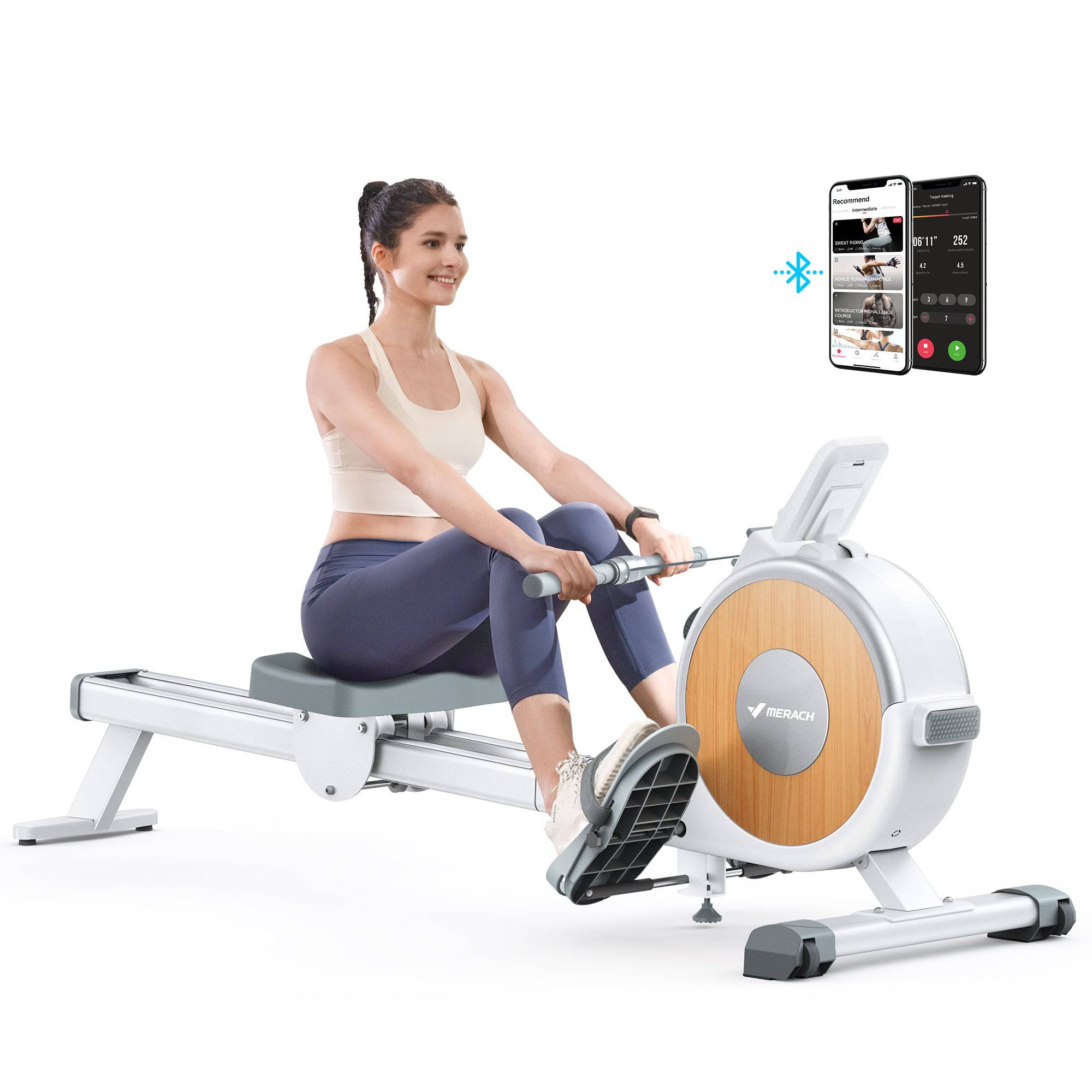 Manual Resistance Rower Machine